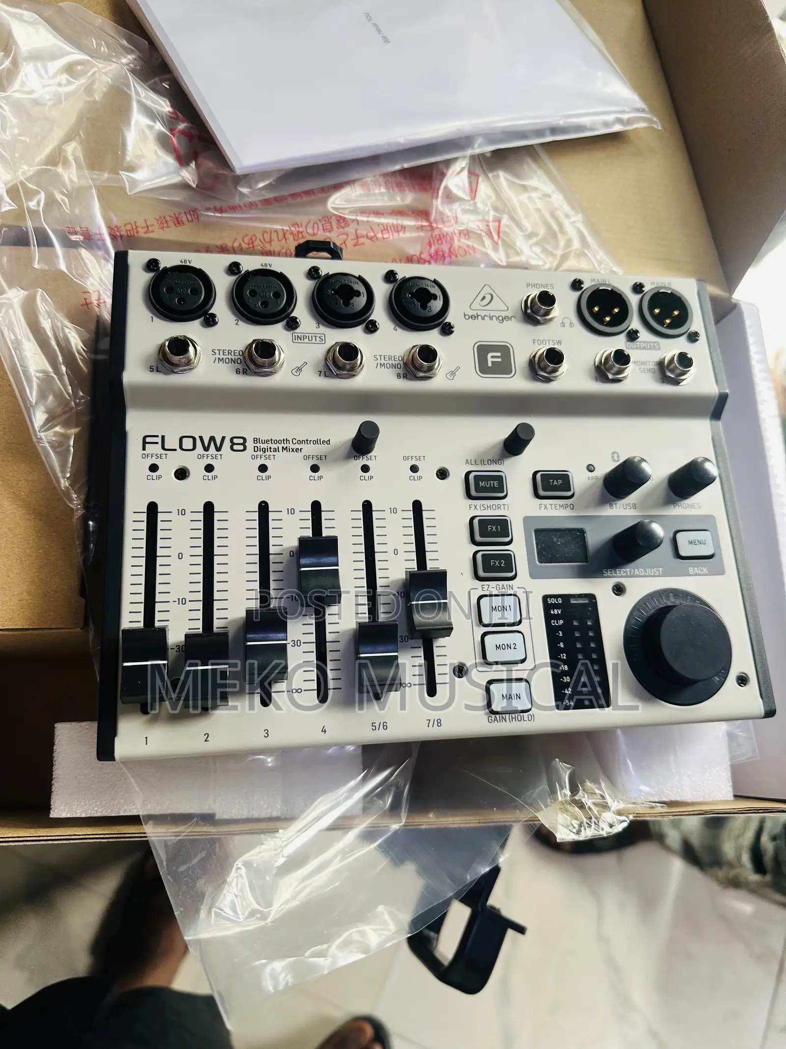 FLOW 8 8-Input Digital Mixer With Bluetooth Audio and App Control
