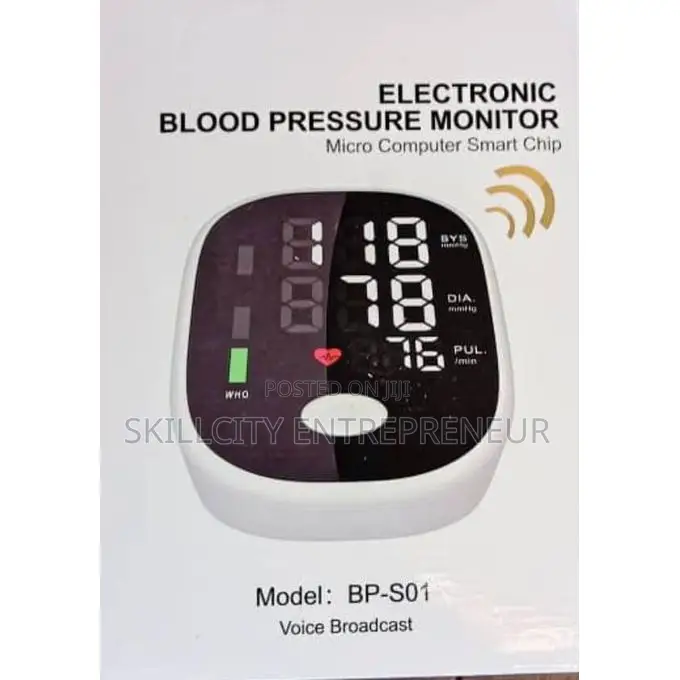 Electronic Blood Pressure Monitor, Model: Bp-S01,
