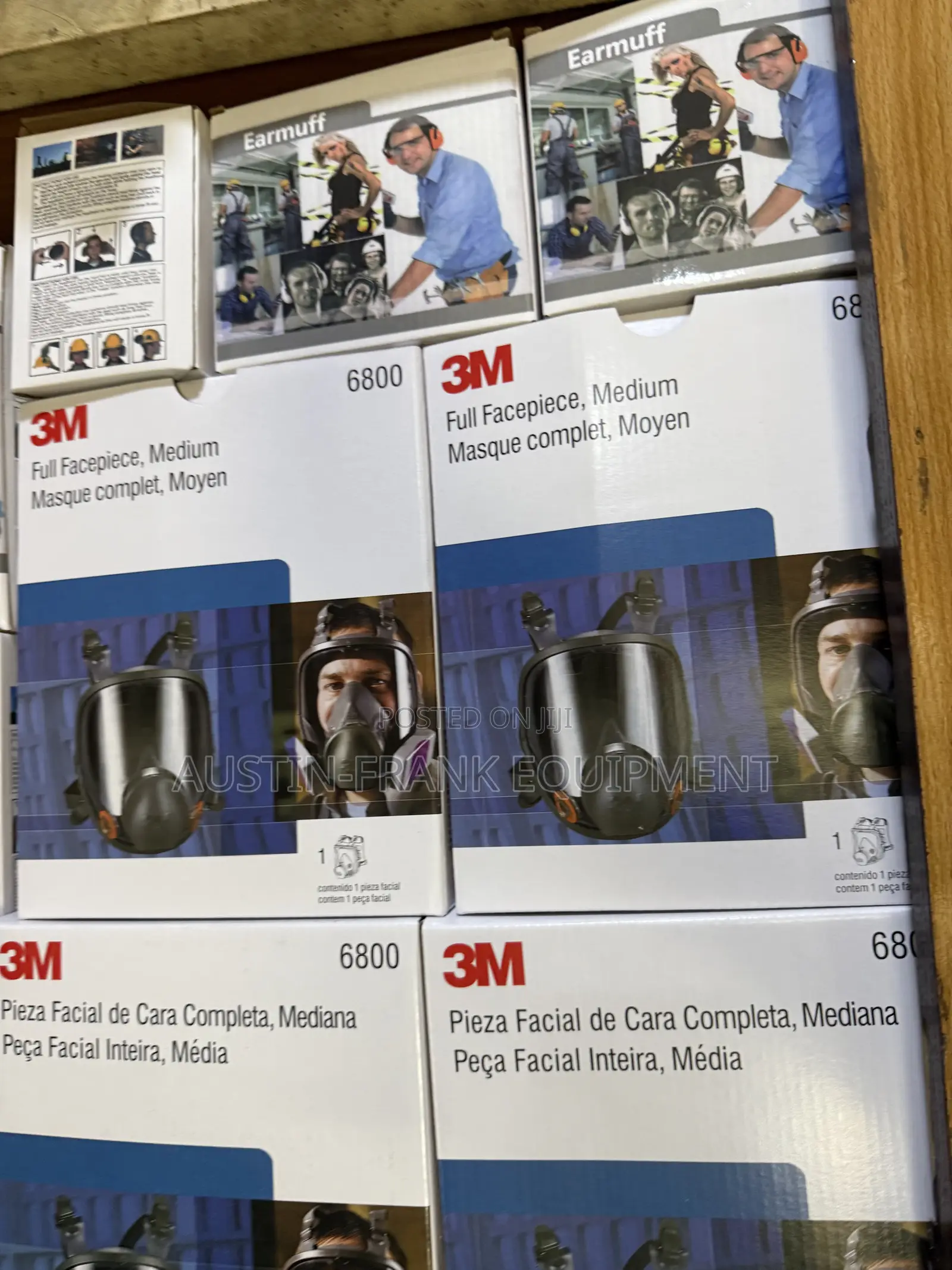 With 3M 6800 Full Facepiece Respirators