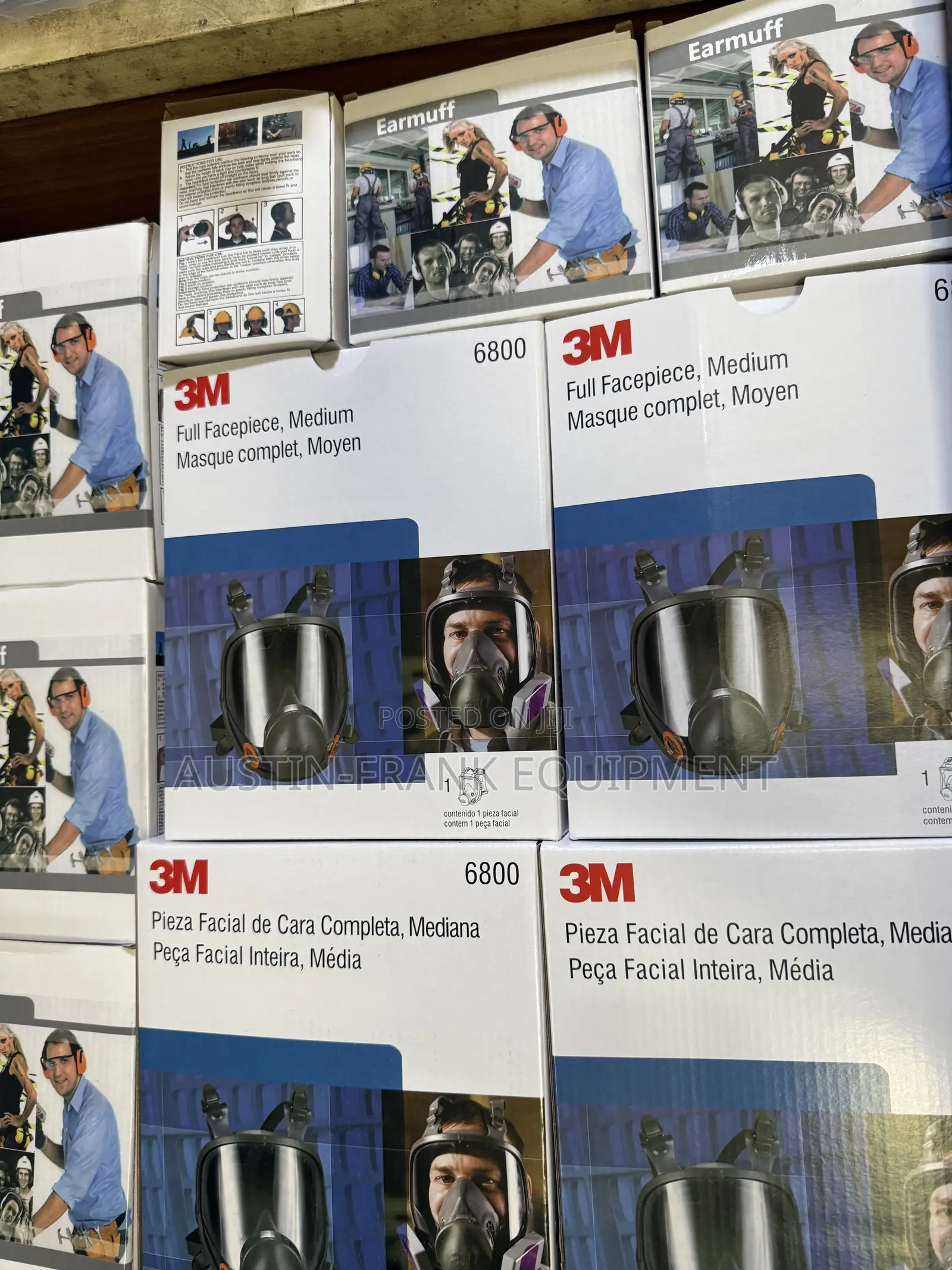 With 3M 6800 Full Facepiece Respirators