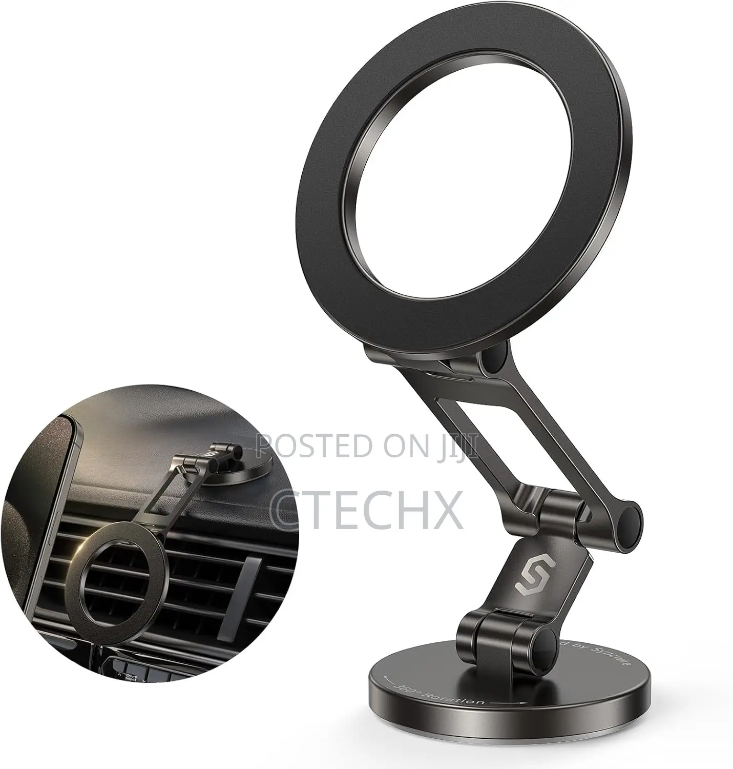 SYNCWIRE Hold Series Car Holder, 3-Fold Rotatable Sticky Car Holder