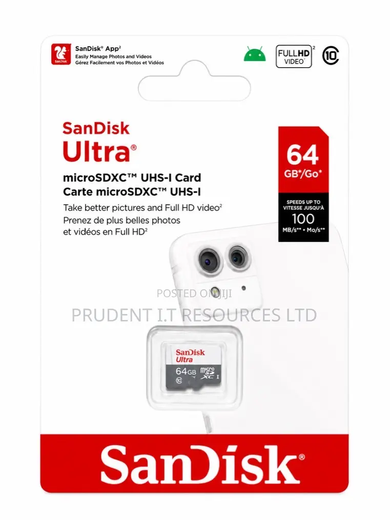 64gb SanDisk Ultra microSD Card
