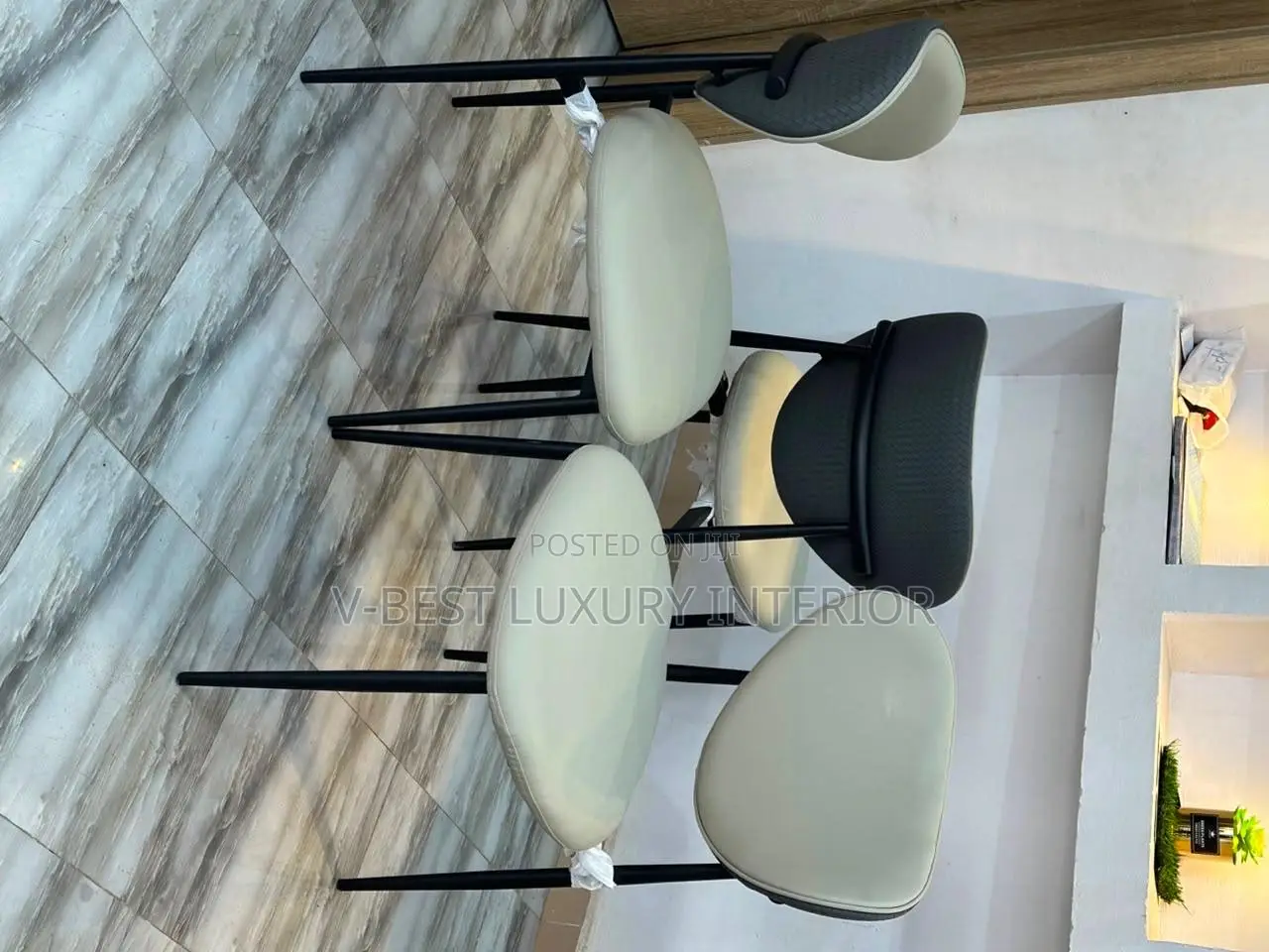 Modern Imported Leather Dining Chairs