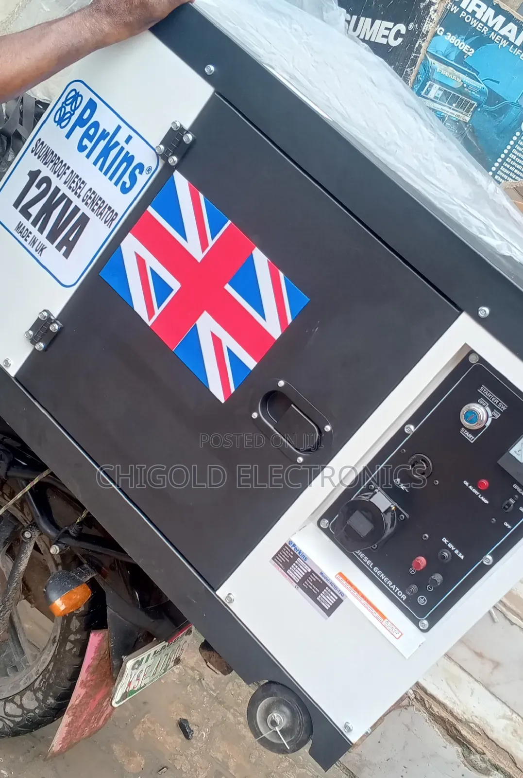 Original Perkins Diesel Generator 15 kVA 100% Copper Coin Low Noise