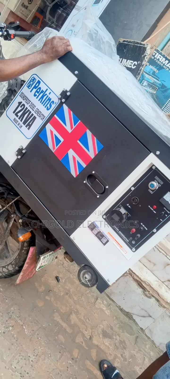 Original Perkins Diesel Generator 15 kVA 100% Copper Coin Low Noise