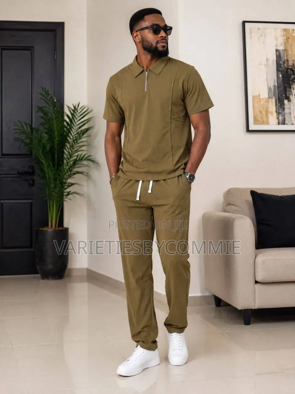 Men 2 Piece Polo and Trouser Design 1