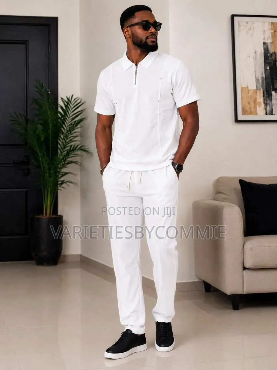 Men 2 Piece Polo and Trouser Design 1