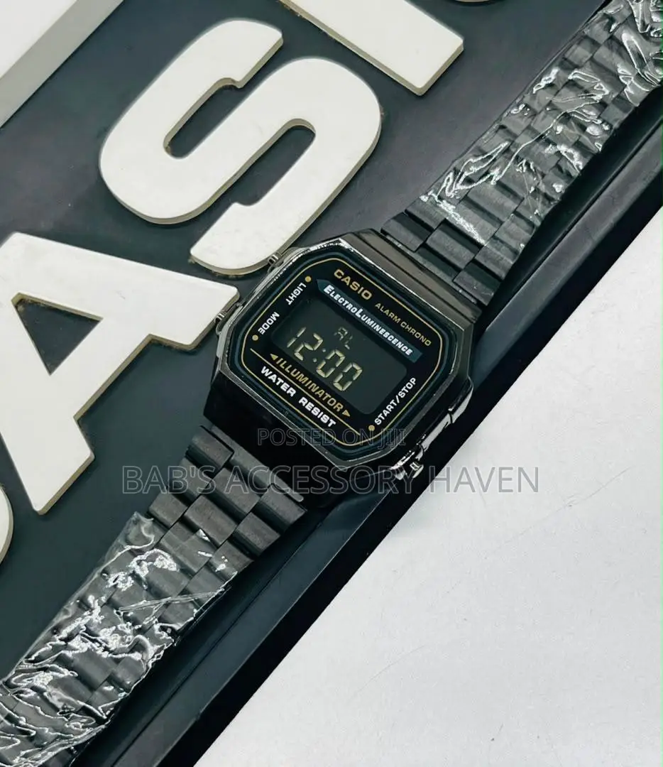 Vintage Casio Digital Chain Wristwatch