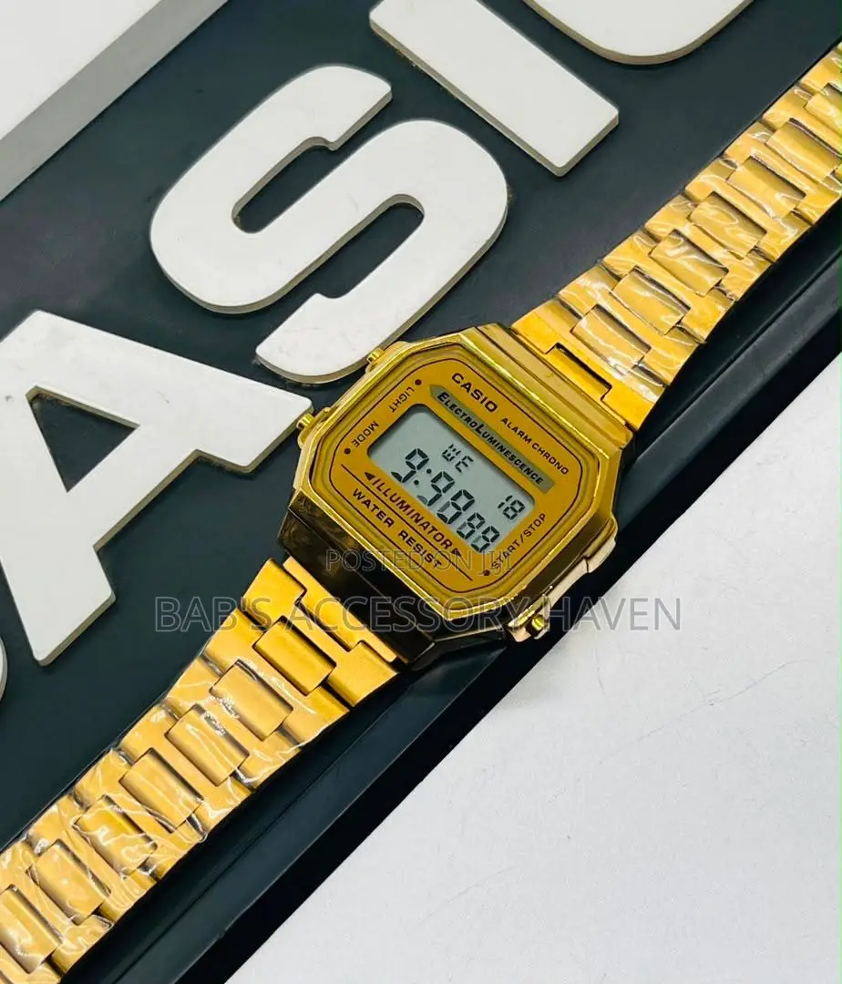 Vintage Casio Digital Chain Wristwatch