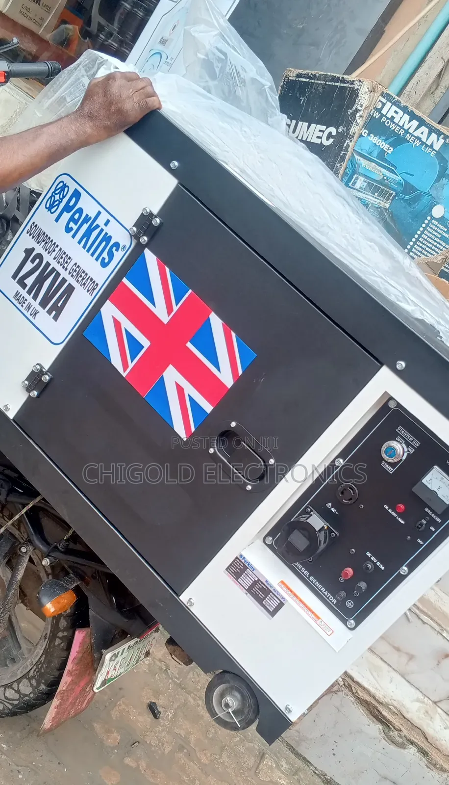 Original Perkins Diesel Generator 15 kVA 100% Copper Coin
