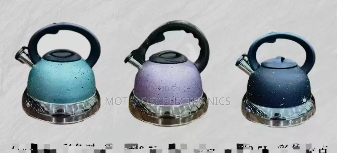 High Quality 3.5L Dotted Design Stainless Steel Whistling Kettle