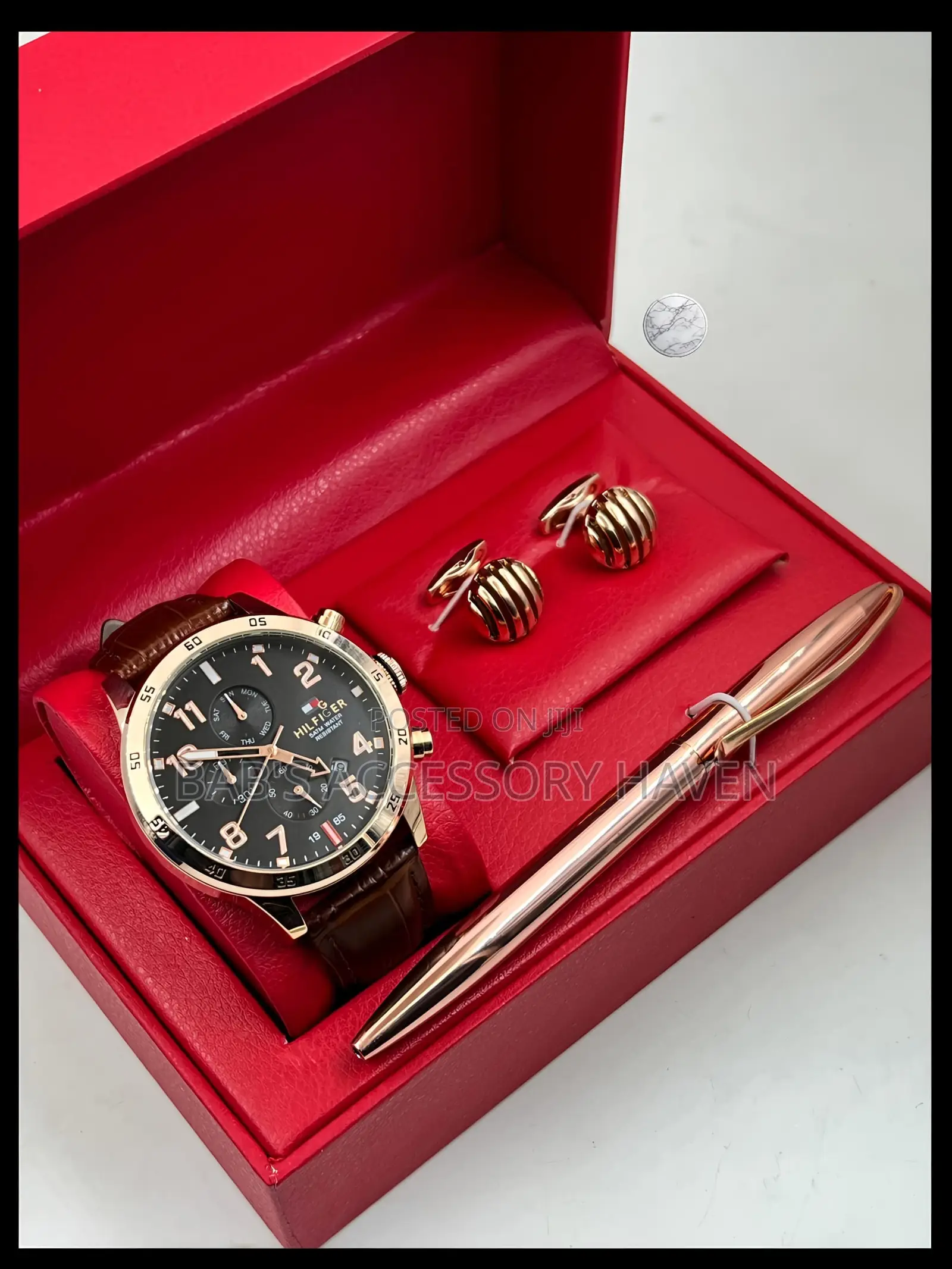 High Quality CHRONOGRAPH WORKING TOMMY HILFIGER Classic Gift Set