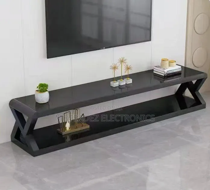 Modern Living Room Furniture Tempered Glass TV Console Center Table