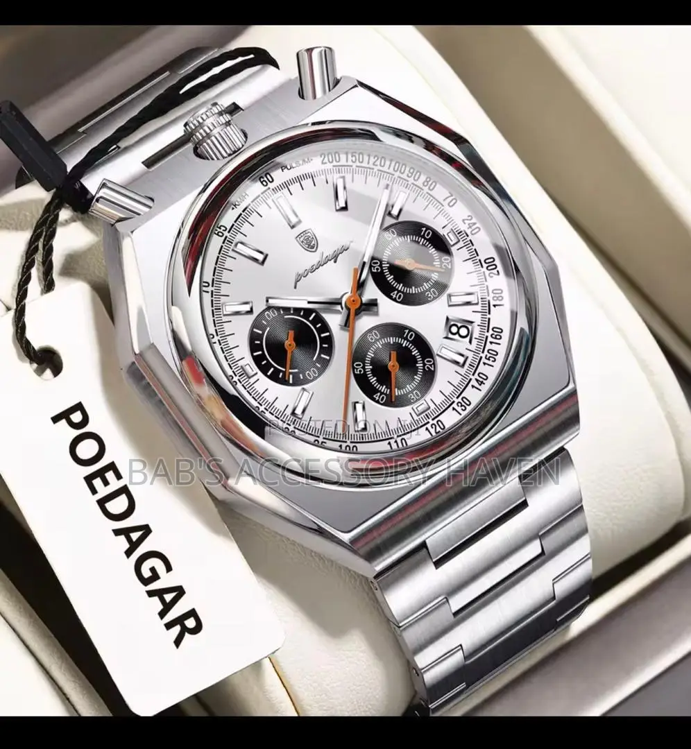 High Quality Poedagar Business Chronograph Watch