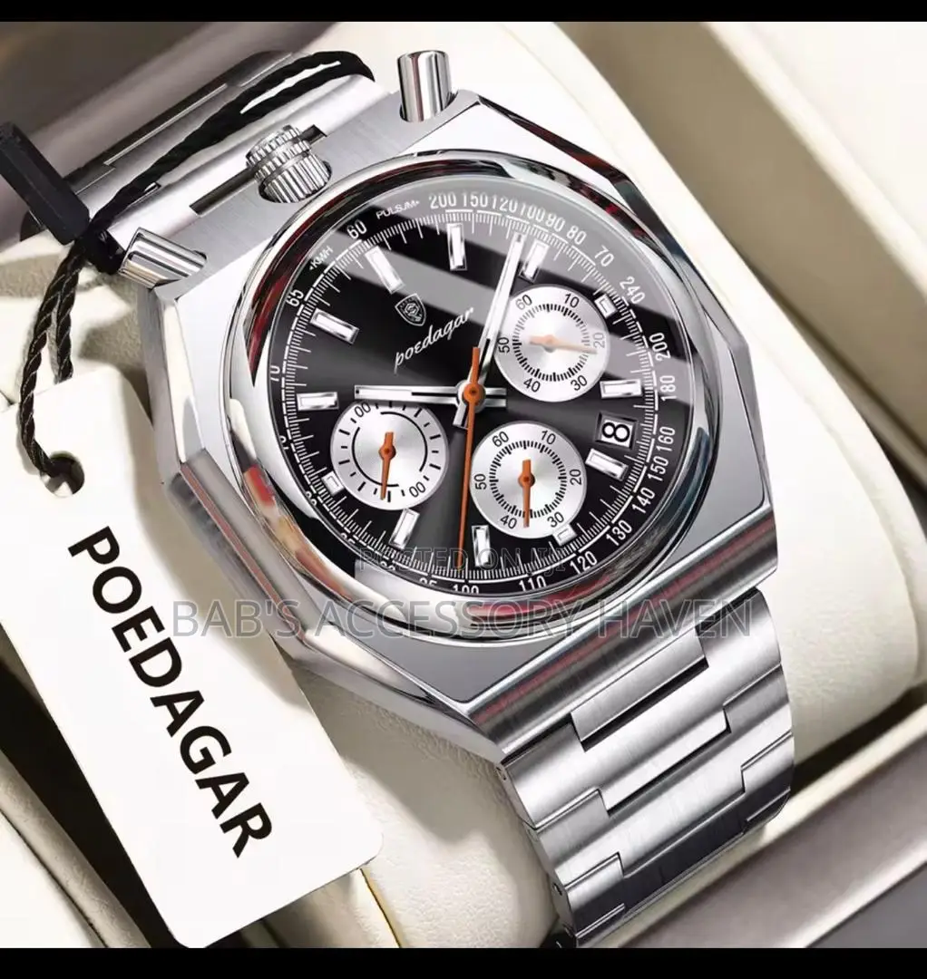 High Quality Poedagar Business Chronograph Watch