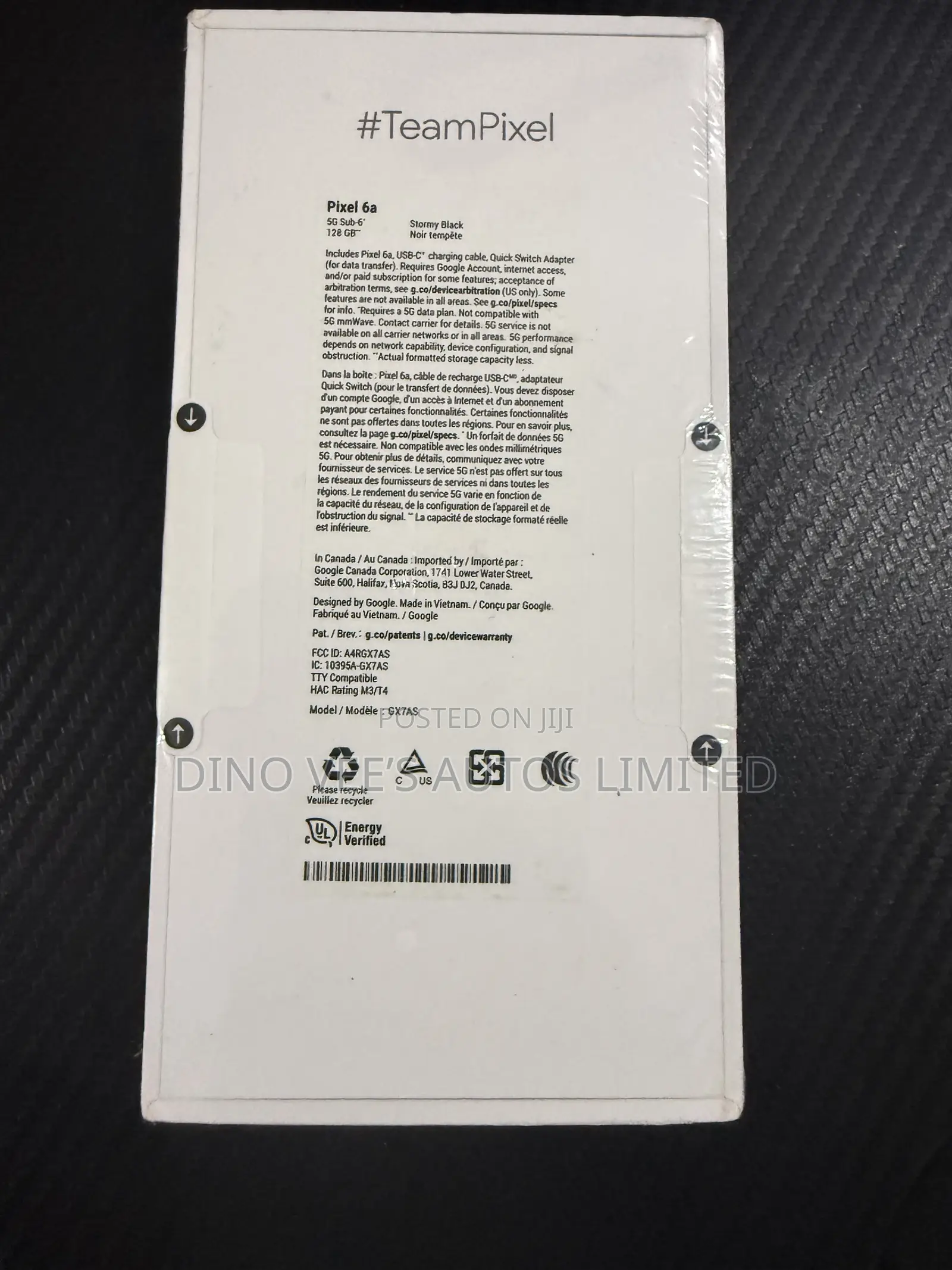 New Google Pixel 6a 128 GB Black