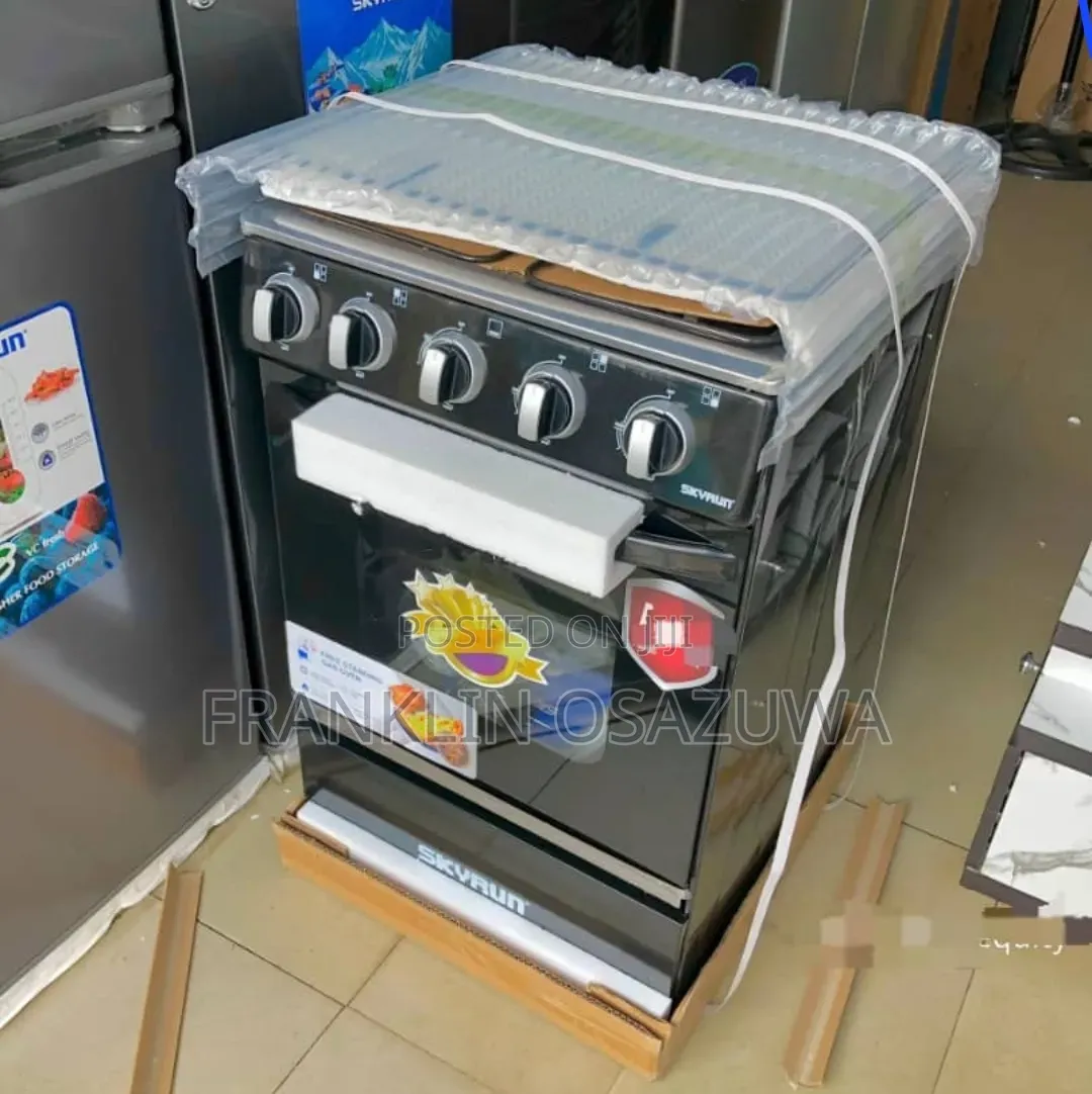 Skyrun 50x50, 4 Burner Gas Cooker With Oven Grill – Black