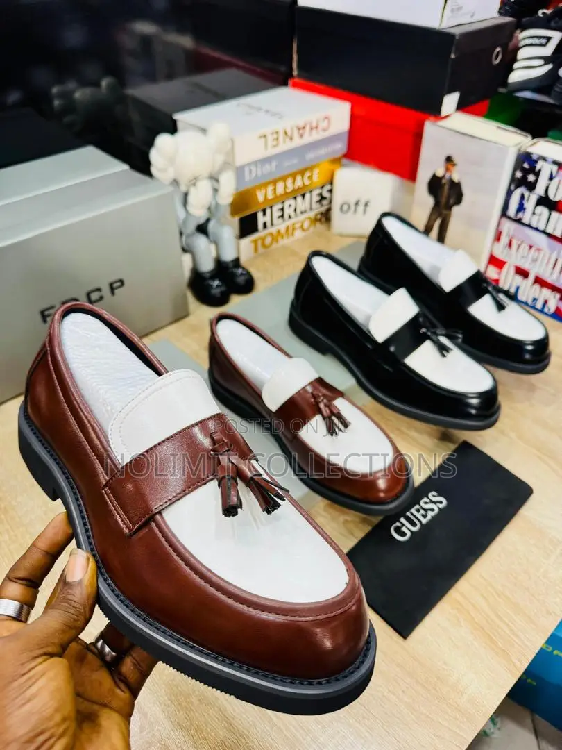 Men's Chunky Soles Track Sole Tassel Loafers