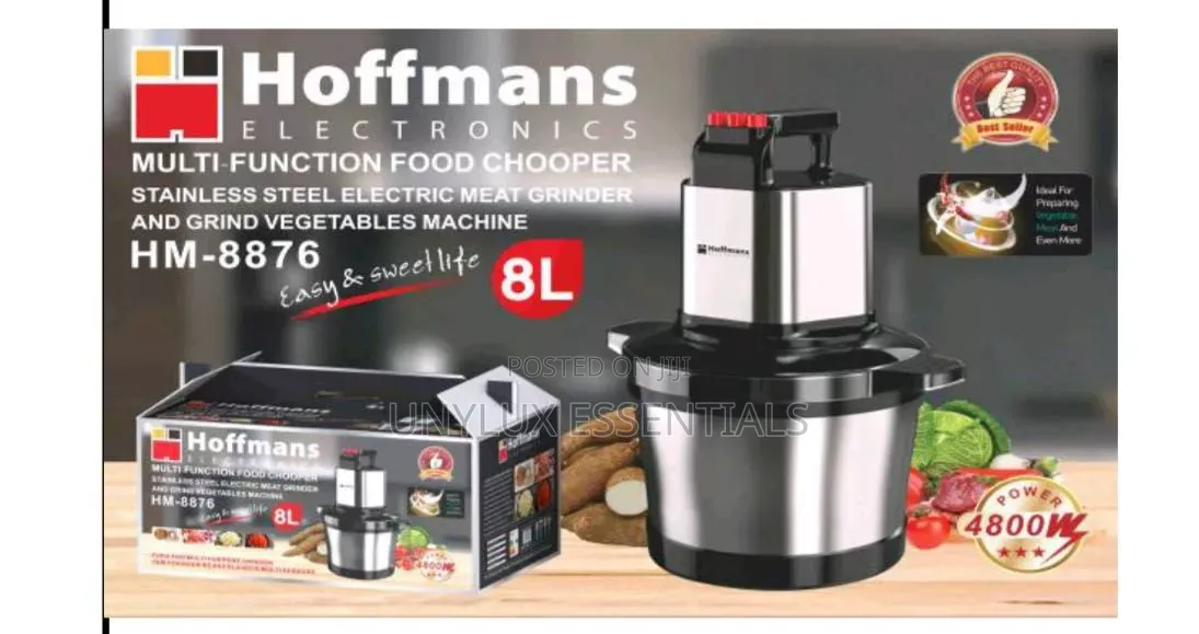 Hoffsman 8L Food Processor/Yam Pounder. Three Speed