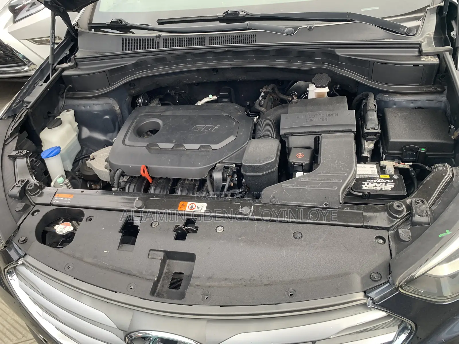 Hyundai Santa Fe SE AWD 2017 Blue