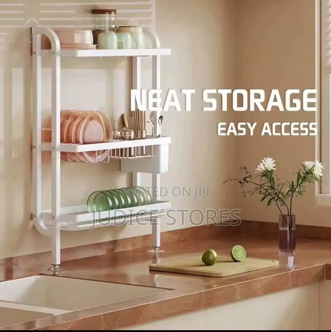 Wall Mounted Kitchen Plate Organizer