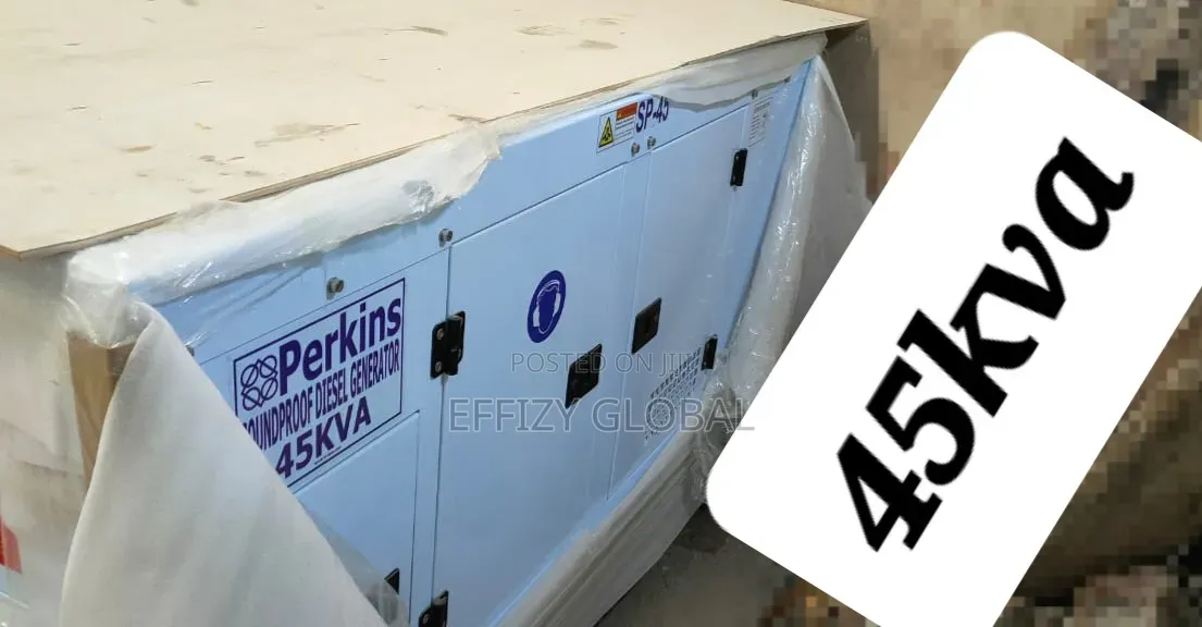 Brand New 45KVA Perkins Soundproof Diesel Generator 100%CopperCoil