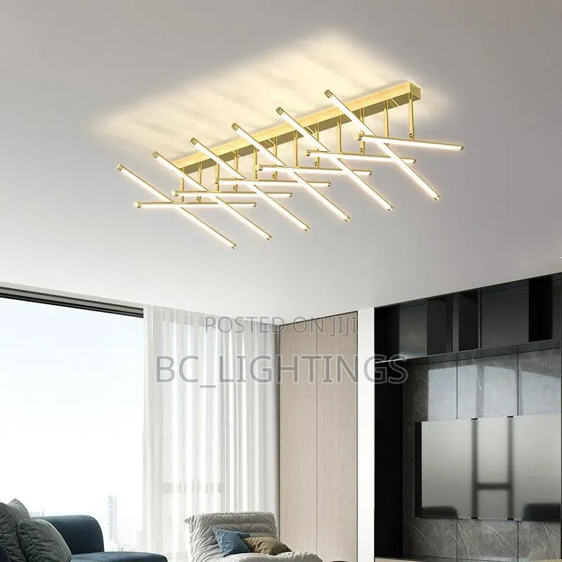 Nordic LED Ceiling Light for Living Dining Room Square Chandeliers