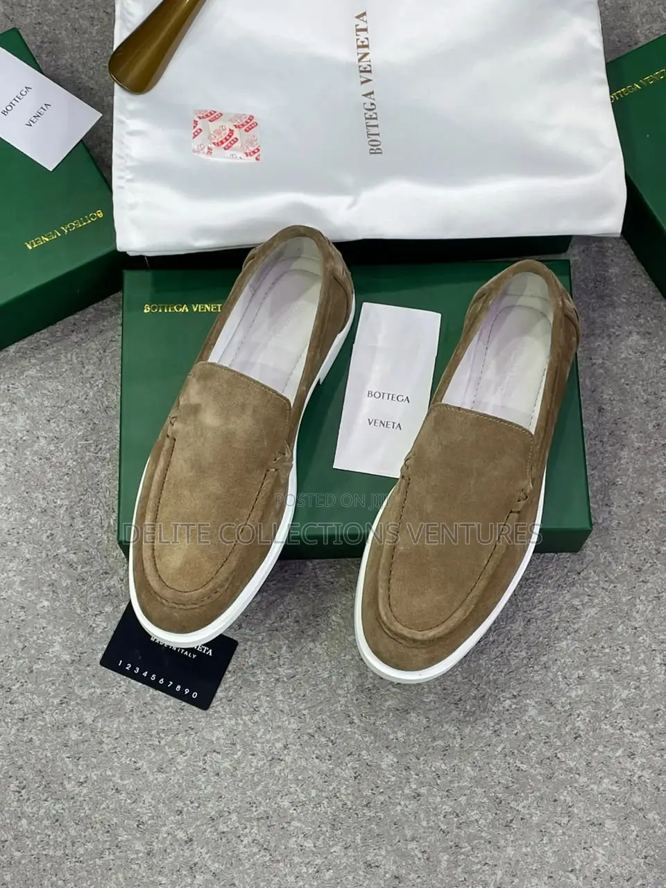 ITALIAN BOTTEGA VENETA Men’s Slip-on Loafers (Driving Loafers