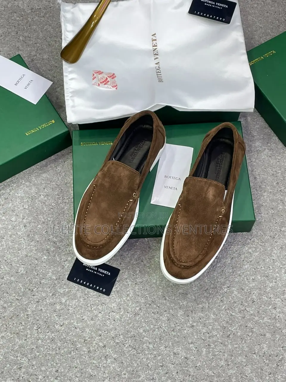 ITALIAN BOTTEGA VENETA Men’s Slip-on Loafers (Driving Loafers