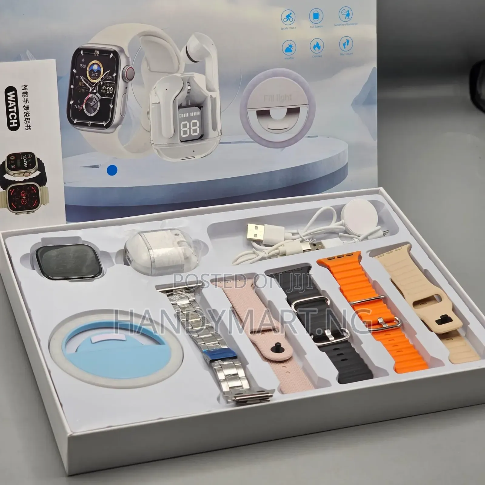 Okpu D97 Plus 7-in-3 Smart Watch Gift Set 22% OFF