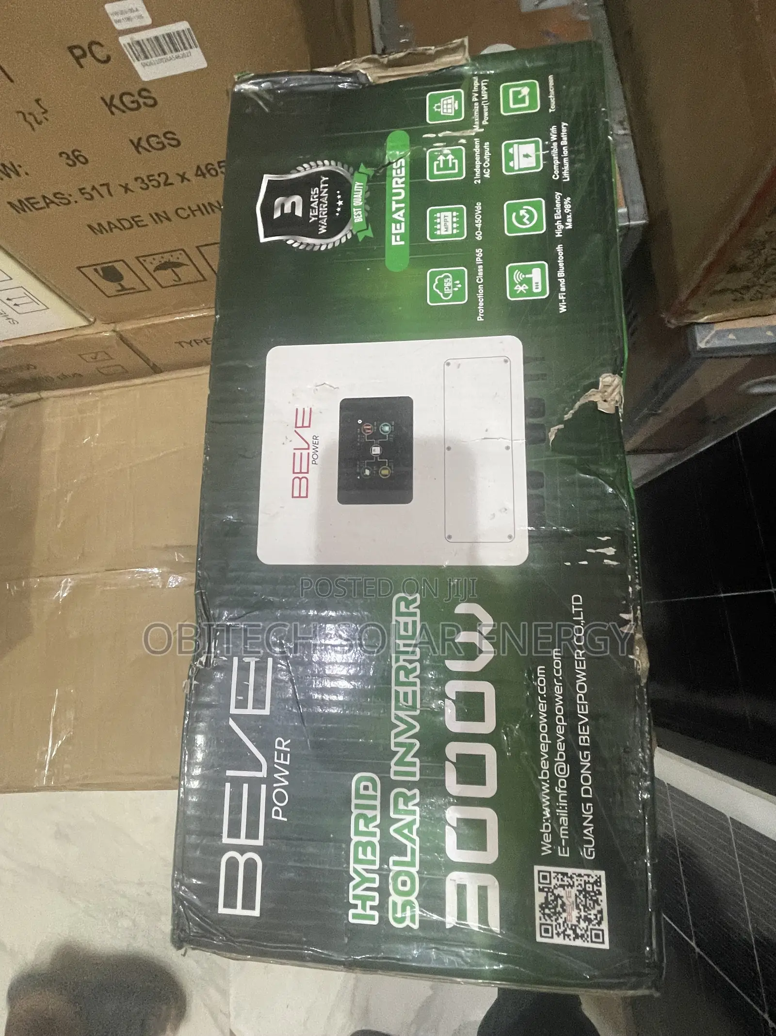 BEVE 3.5kW (3.5kVA) 24V Hybrid Solar Inverter – Pure Sine Wave