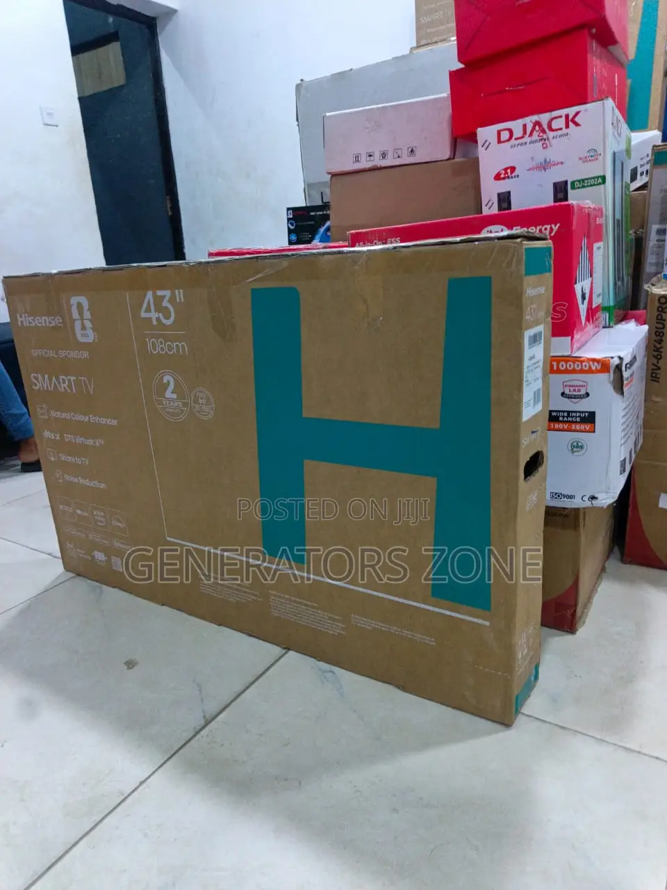 Hisense 43 Inch Smart TV Featuring Model 43A4S and LED Backlight