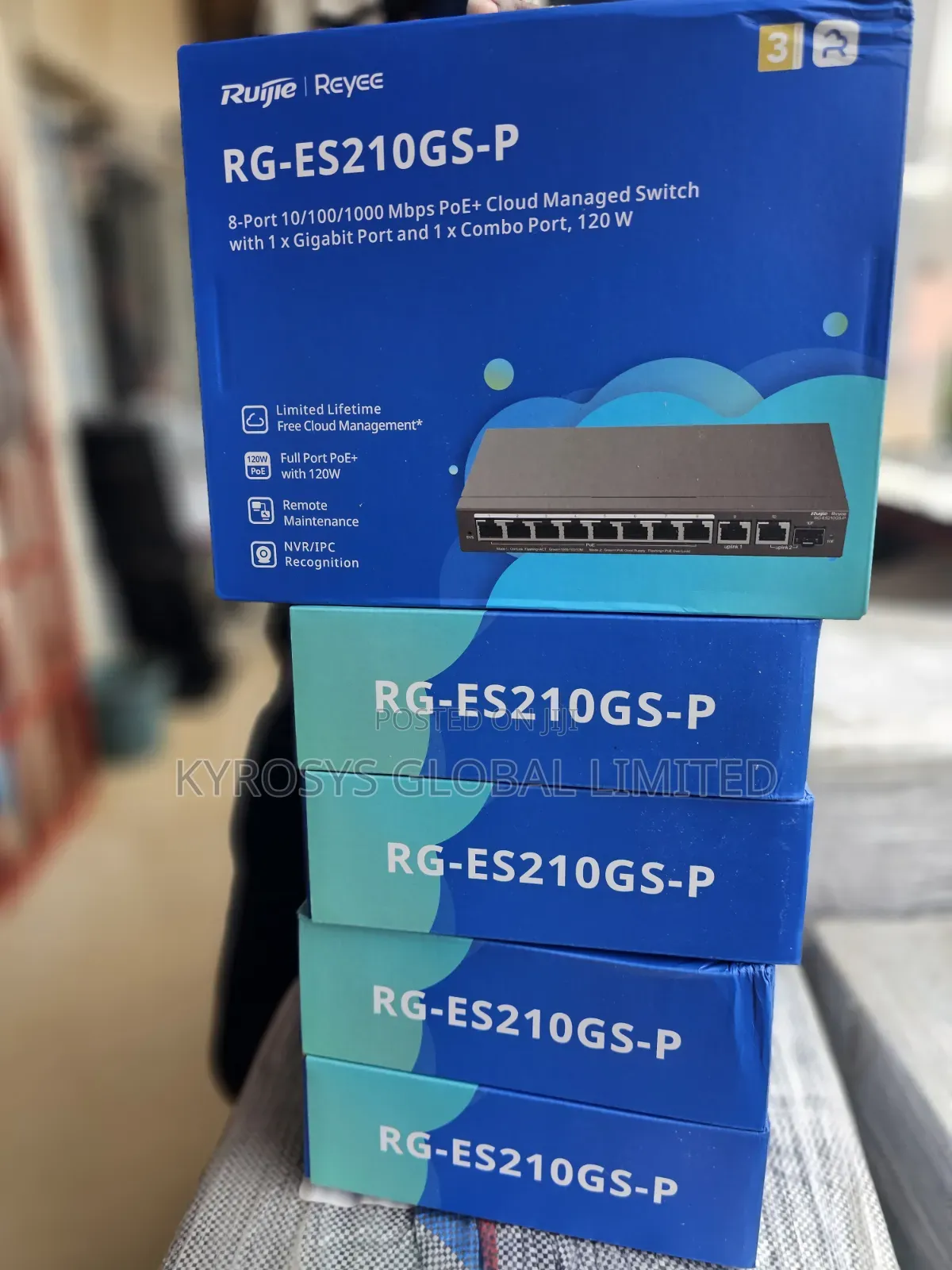 Ruijie RG-ES210GS-P 8port Managed Poe Gigabit Switch