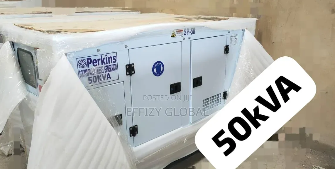 Heavy-Duty Perkins 50kva Soundproof Diesel Generator 100% Copper Coil