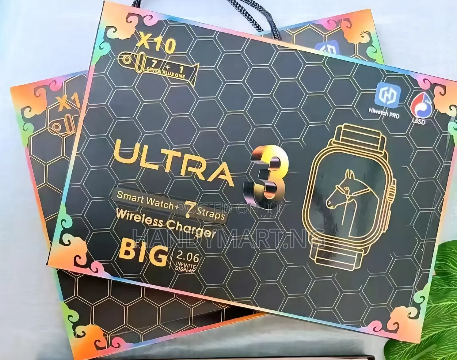 X10 Ultra 3 Smartwatch 7-in-1 Combo Box