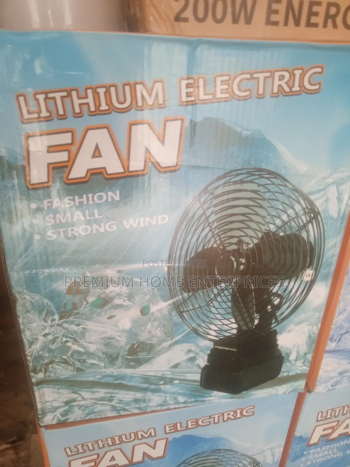 Lithium Electric Table Fan Double