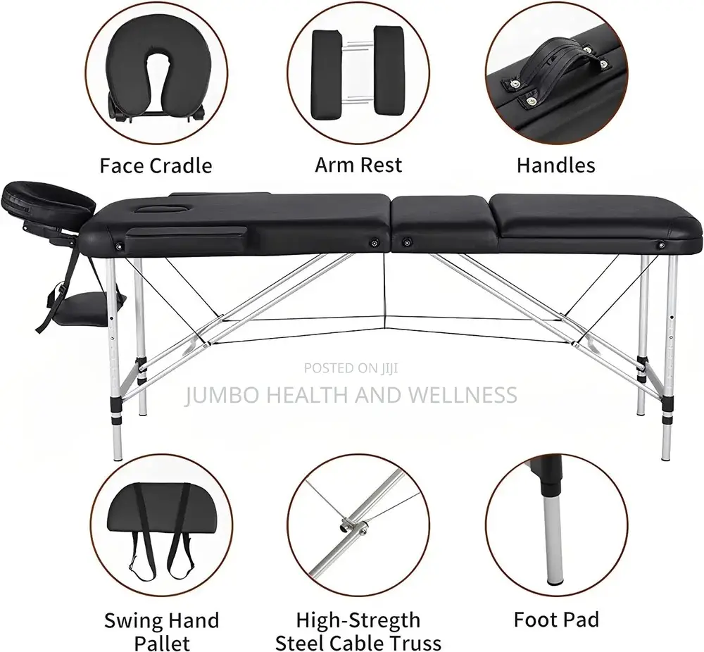 Foldable Massage Bed - Aluminum Frame