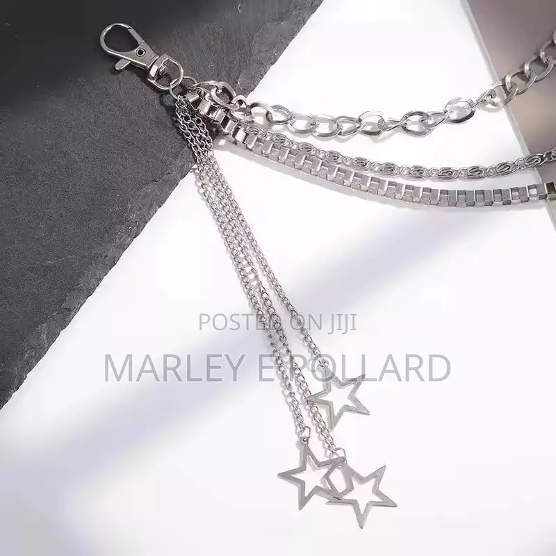 Waist Chain Biker Pants Male Fashion Accessories