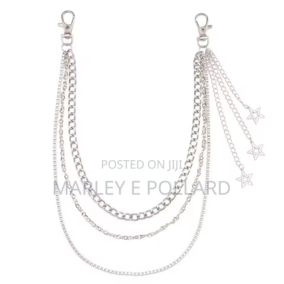 Waist Chain Biker Pants Male Fashion Accessories