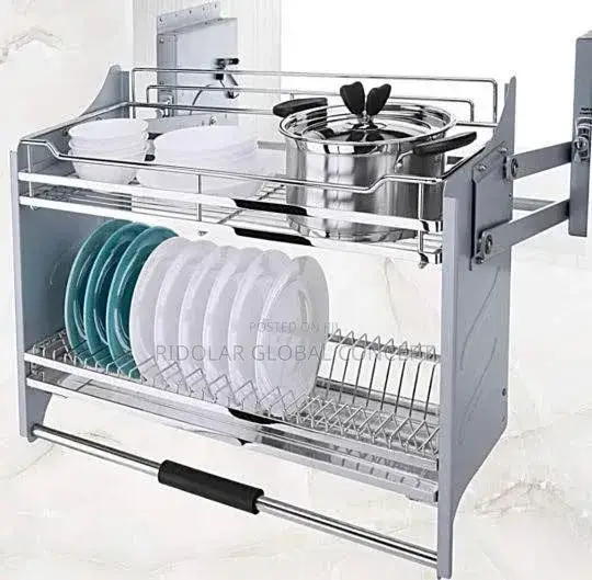 Built-in Pull Down Plate Rack 80cm