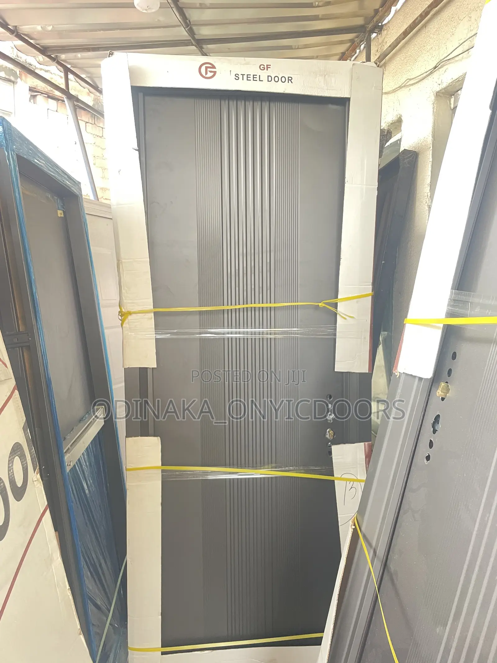 8ft by 3ft Premium Luxury Iron Door( Lines)
