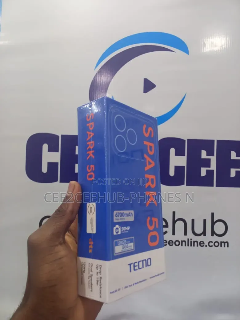New Tecno Spark 50 128 GB Black