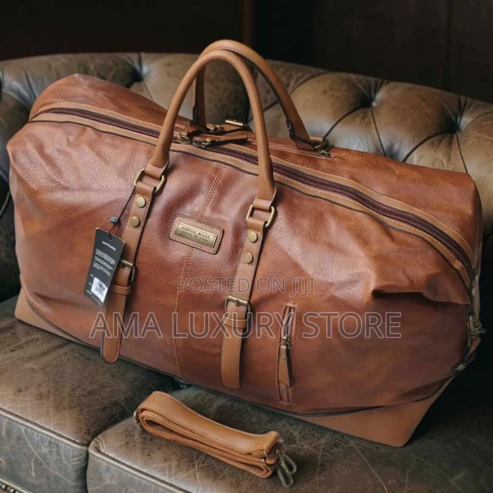Premium Luxury Vintage Travel Duffel Bag – Strong, Spacious Stylish