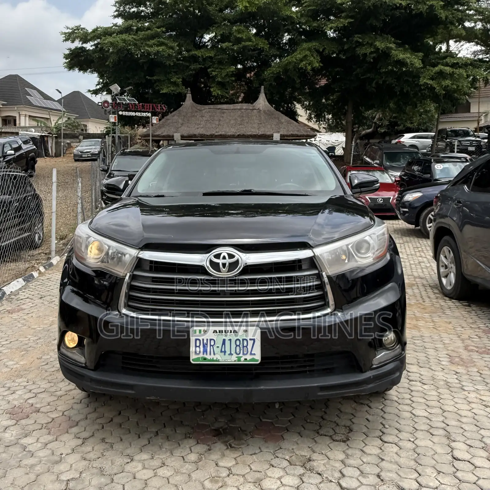 Toyota Highlander LE V6 4x4 (3.5L 6cyl 6A) 2016 Black