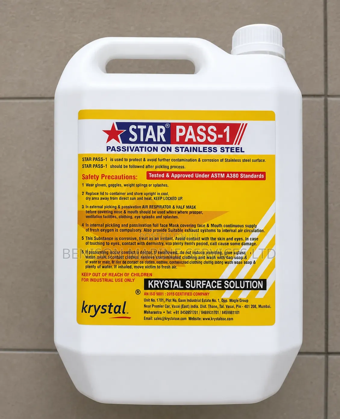 Stainless Steel Passivation Gel/Solution