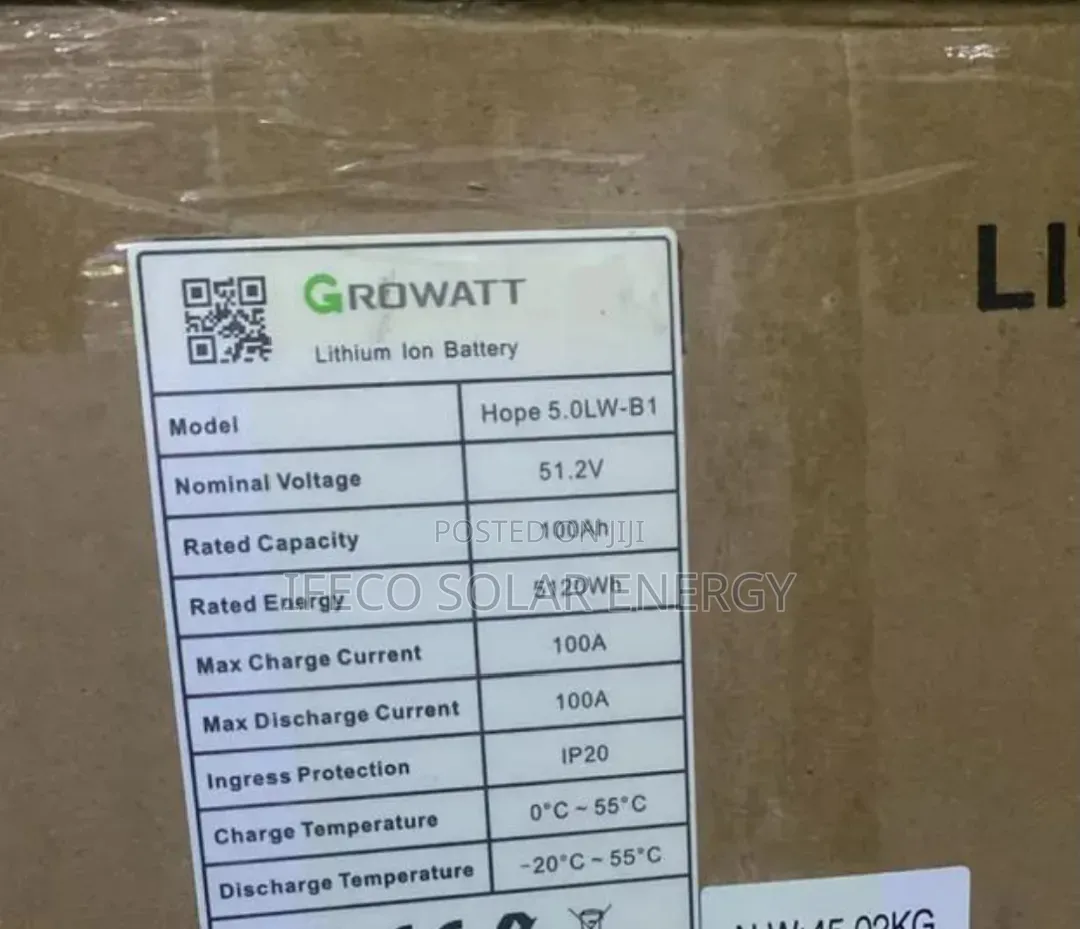 GROWATT Lithium Ion Battery 5kwh 48V