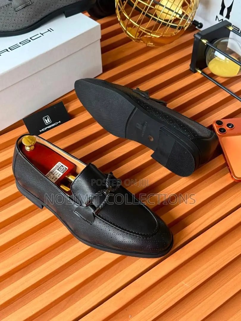 Men's Moreschi Textured Leather Loafers