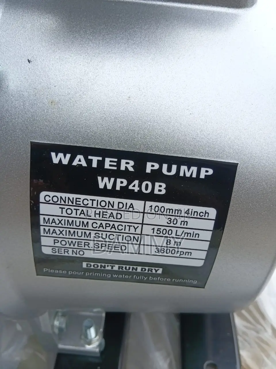 Water Pump Is a Petrol-Powered