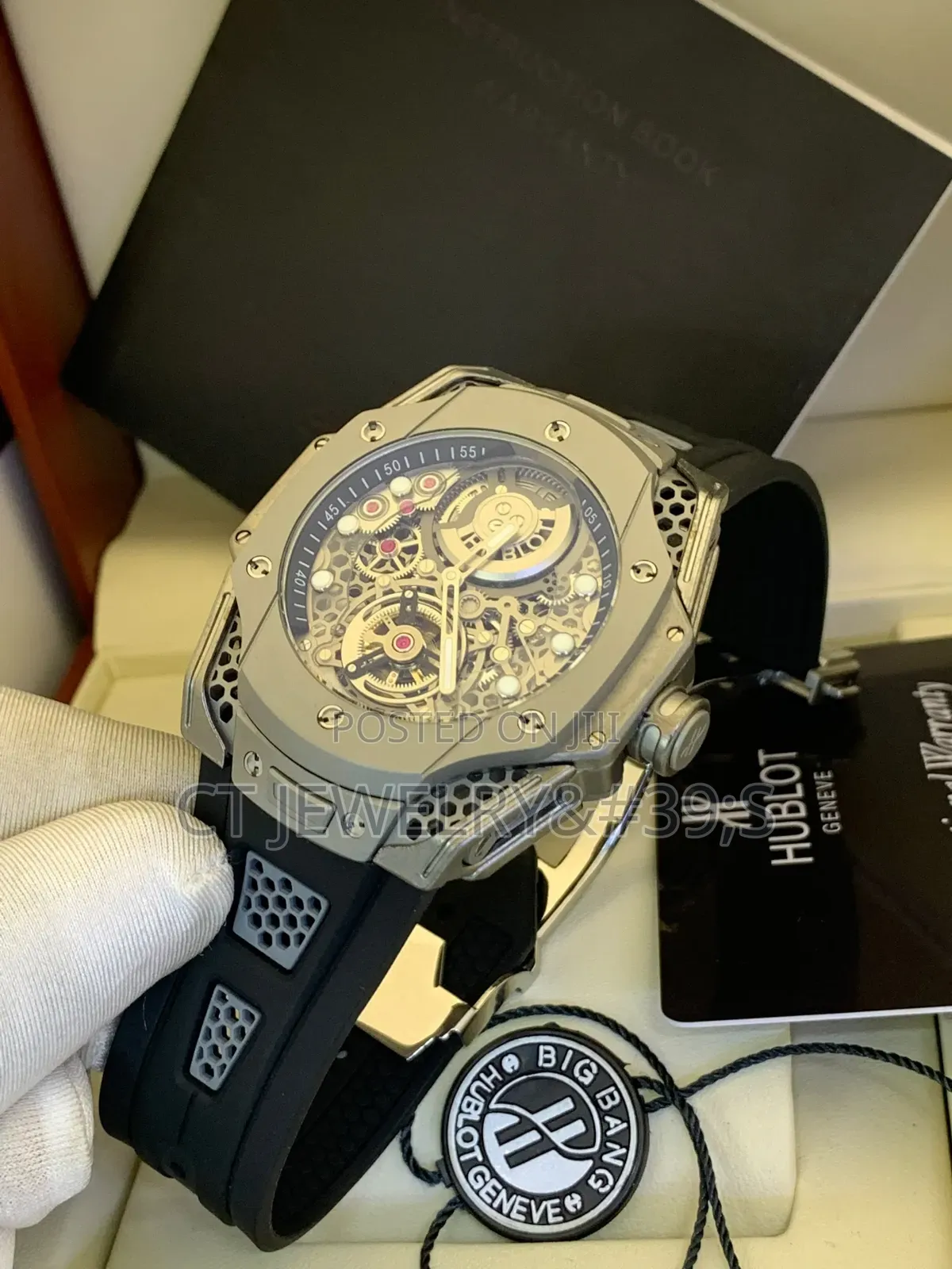 HUBLOT Big Bang Tourbillon Ross Limited Edition Watch Rubber Strap