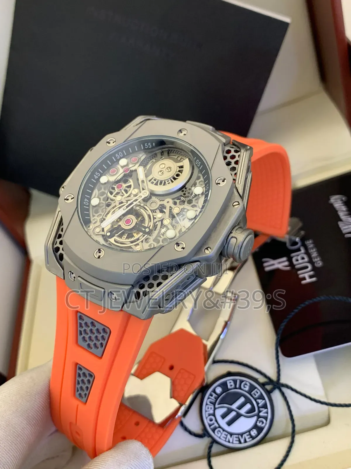 HUBLOT Big Bang Tourbillon Ross Limited Edition Watch Rubber Strap